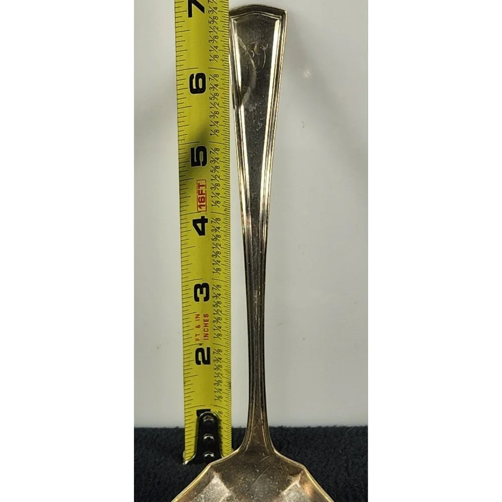 Alvin Silver Plate Sauce Gravy Ladle Vintage D monogram